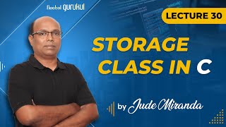Lecture 30 : Storage Class in C | C Programming for beginners by Mr. Jude Miranda