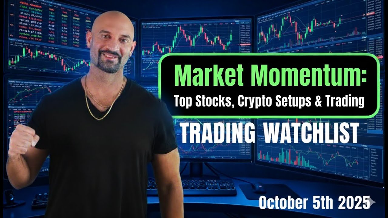 Market Momentum: Top Stocks, Crypto Setups & Trading Gameplan for the Week  Ahead