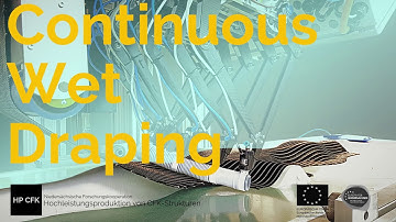 Continuous Wet Draping - Automated draping of complexed curved composite structures