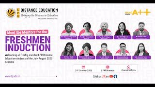 Induction Programme for LPU Distance Education Students (July–August 2025 Session)