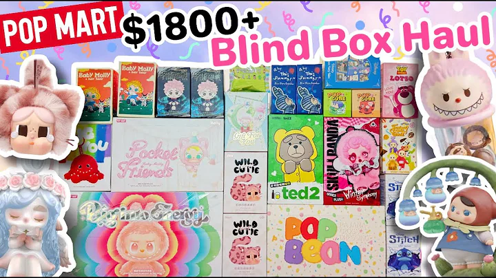 HUGE $1800+ POP MART BLIND BOX UNBOXING!! *♡*LABUBU, CRYBABY, POP BEANS & MORE!!