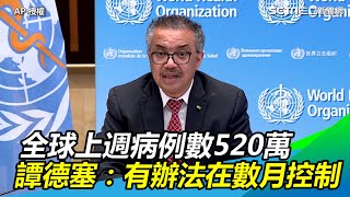 全球上週病例數520萬　譚德塞：有辦法在數月間控制疫情｜三立新聞網 SETN.com