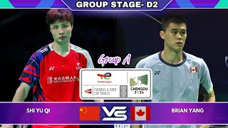 Shi Yu Qi vs Brian Yang | Group Stage | Thomas & Uber Cup 2024 Badminton