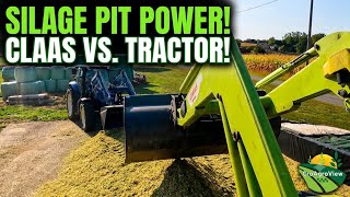 Ultimate Silage Clamp Work: Claas Arion 450 & New Holland