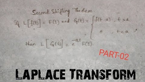 Second shifting theorem|Laplace Transform|Part-02|Mathspulse|Graduation lec 15