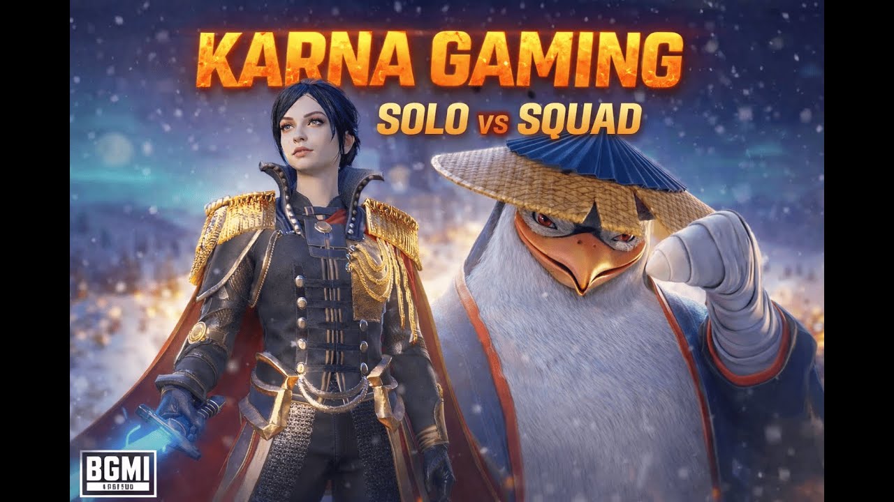 KARNA GAMING solo vs squad Live Stream