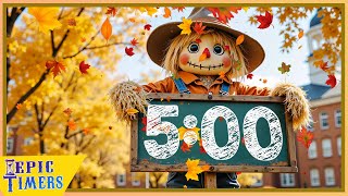 5 Minute Scarecrow Countdown Timer With Relaxing Music