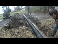 Installing a small culvert pipe