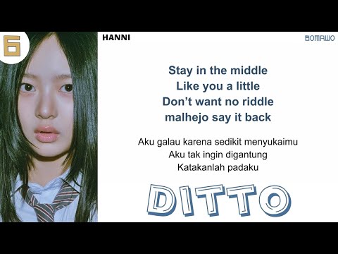 NewJeans - Ditto EASY LYRICS/INDO SUB by GOMAWO