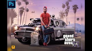 GTA 6 Gaming Poster | Photoshop Manipulation Tutorial | By Sony Jackson