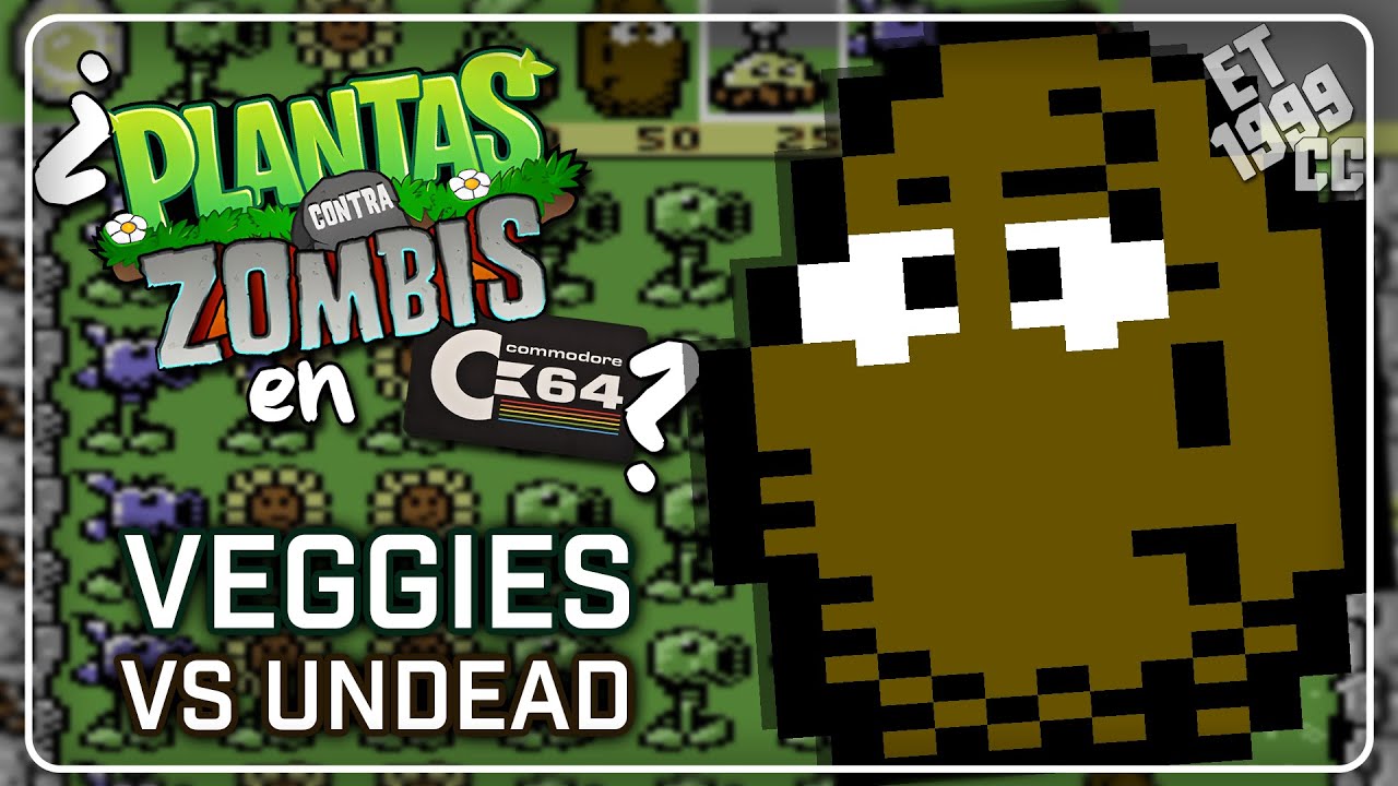 Veggies vs Undead: Un curioso fangame de Plantas contra Zombis para Commodore 64 - Revisión
