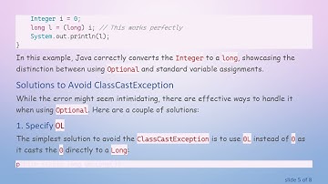 Understanding the ClassCastException in Java: Why Using Optional Can Lead to Casting Issues