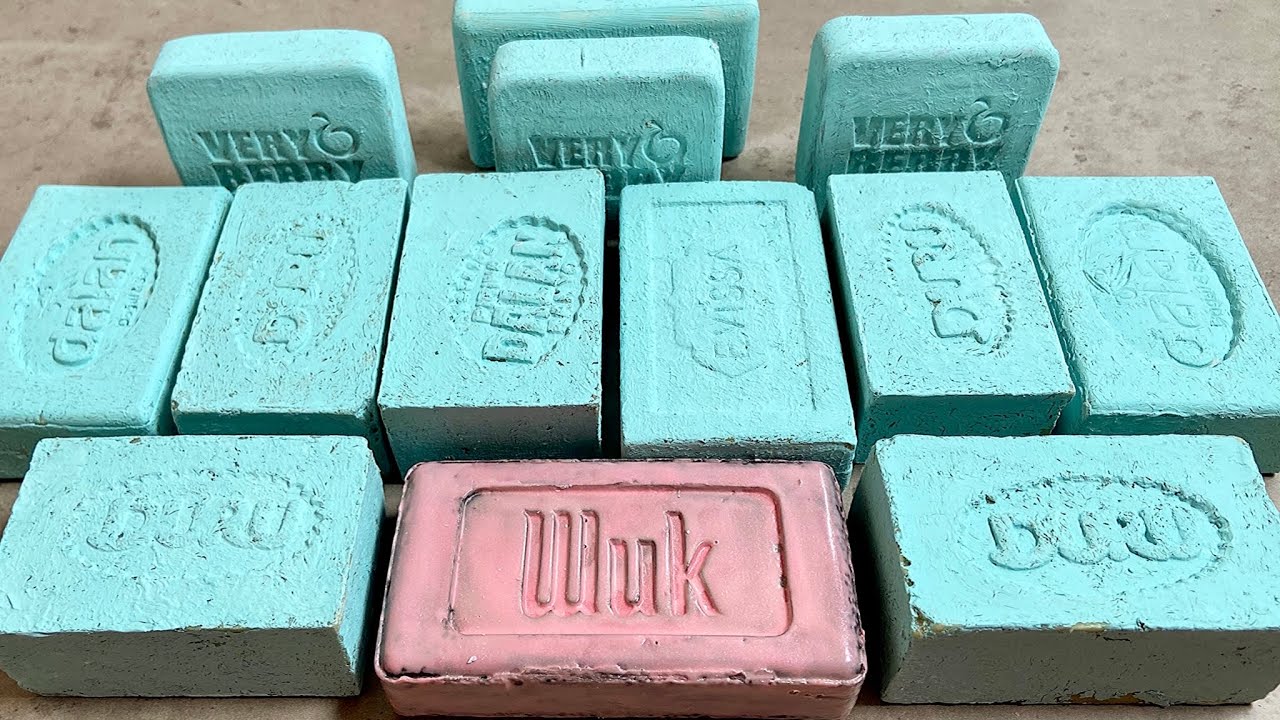 Painted dry soap ASMR Крашенное мыло Хруст мыла АСМР мыло