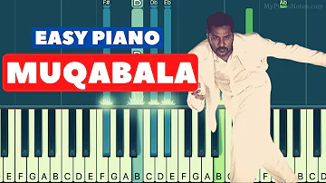 Muqabala Piano Tutorial - Easy with Chords | Street Dancer 3 Version