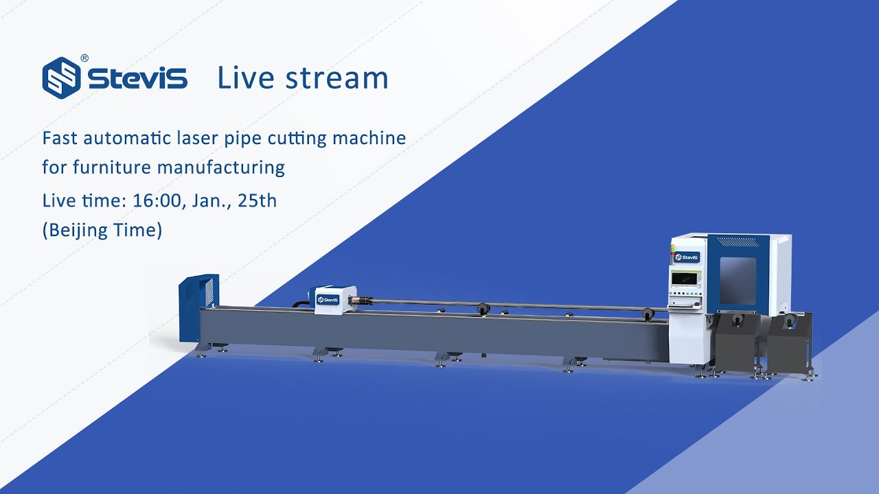 [SteviS Laser] Live show! Fast automatic laser pipe cutting machine for ...