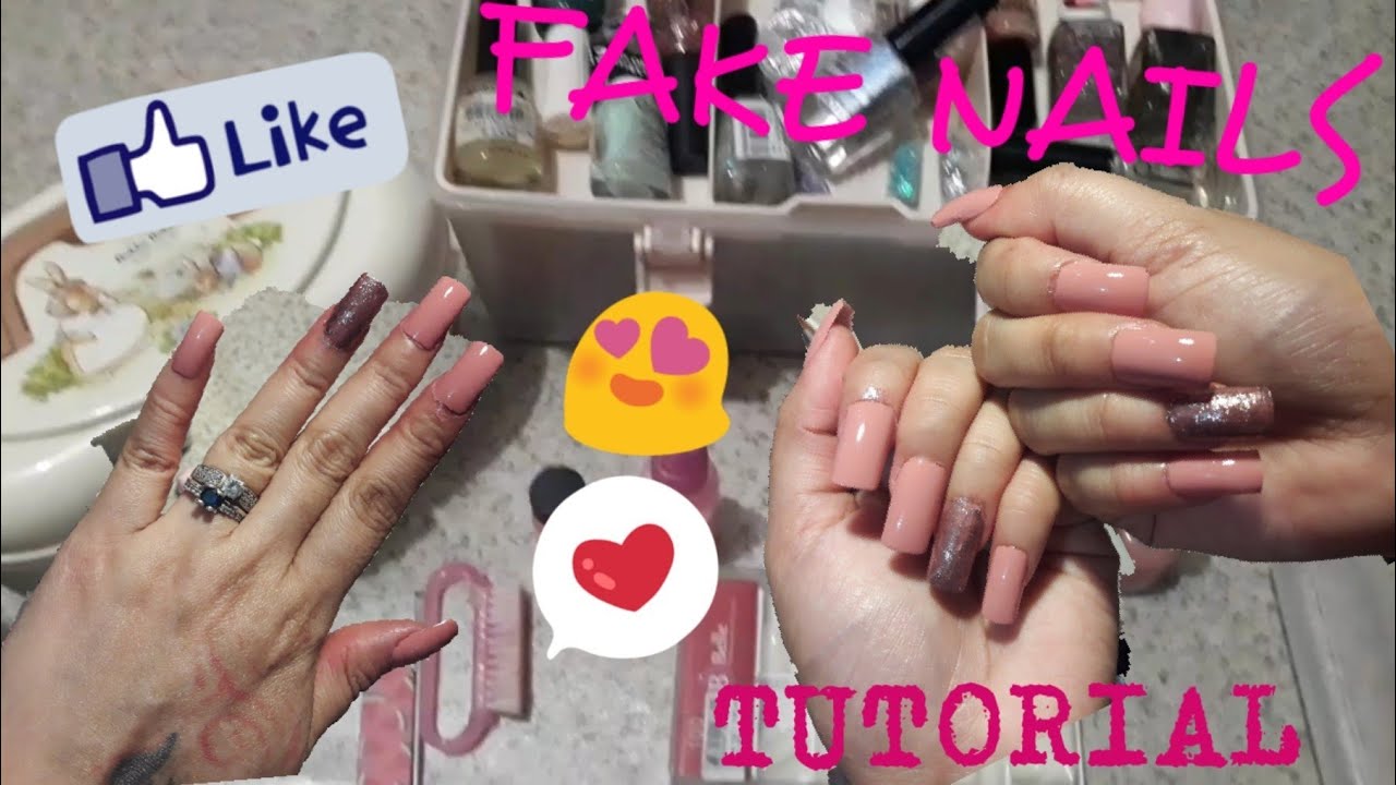 HOW TO DO DIY FAKE NAILS TUTORIAL😊GRACEY PASCUAL YouTube