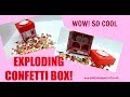 😲🤩Amazing EXPLODING Confetti Box TUTORIAL!🎁💥