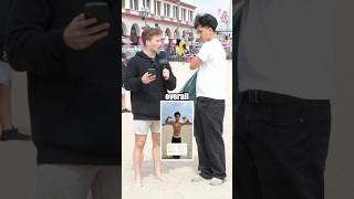 AI rates his physique 1-10😬 #shorts #interview #gymshorts #shortsfeed