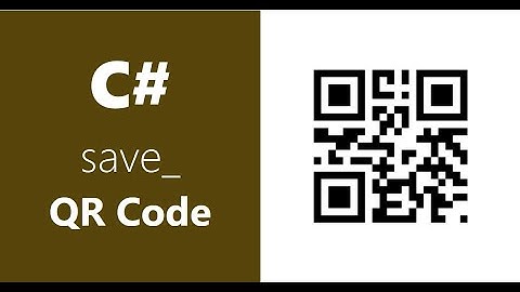 C# How To Save QR Code To A File | Part 2