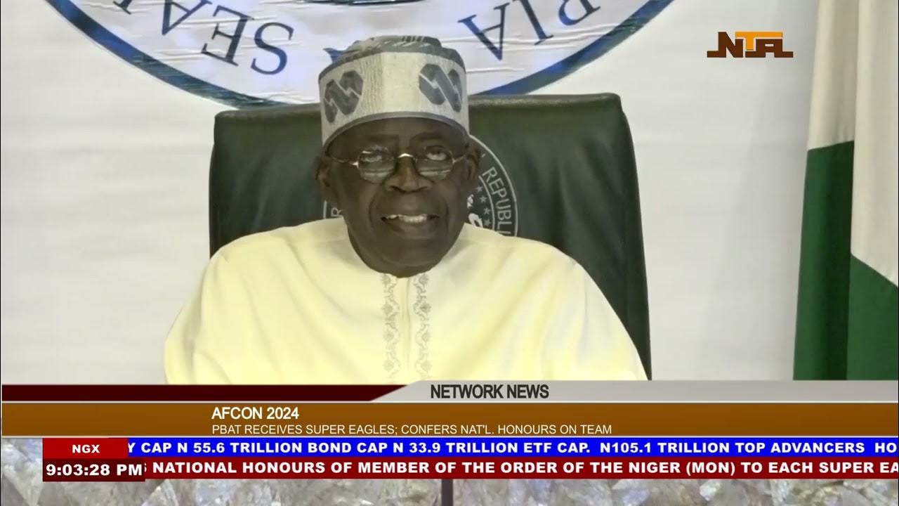 President Tinubu Received The Super Eagles Home After AFCON | NTA