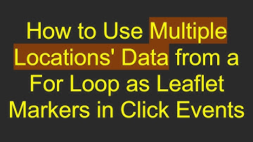 How to Use Multiple Locations