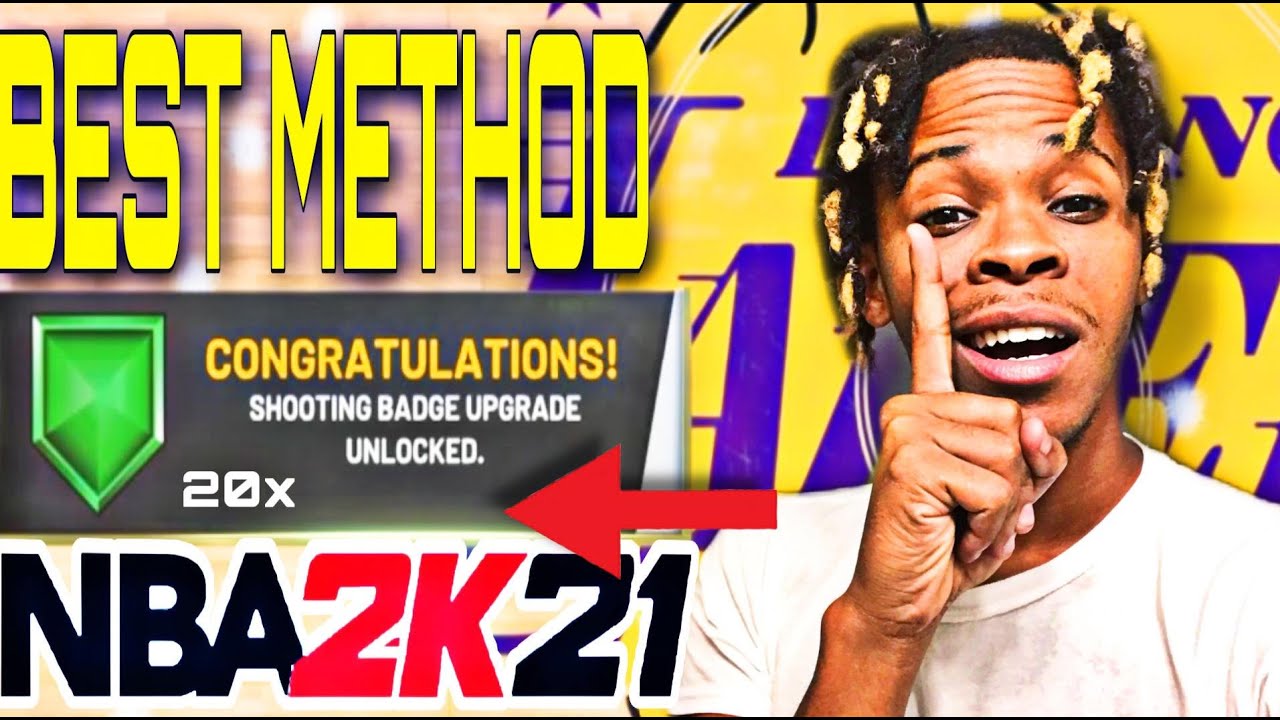 NBA 2K21 BEST SHOOTING BADGE METHOD FOR ANYBODY UNLOCK SHOOTING BADGES FAST NBA 2K21 YouTube