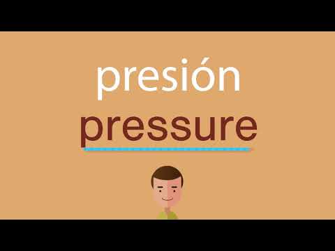 Video: Cómo Traducir Presión