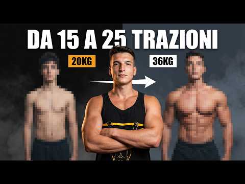Weighted Pull-Ups: 6 reps with 20kg to 9 reps with 36kg (Complete Method)