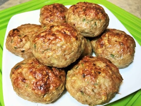 КУРИНЫЕ КОТЛЕТЫ ДИЕТИЧЕСКИЕ в духовке без яиц, хлеба и картофеля.  Dietary Chicken Meat Balls.