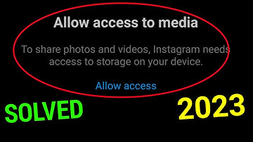 Instagram allow access to media problem solve || allow access to media instagram