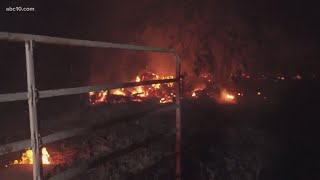 What the fires in Vacaville and Fairfield look like up close