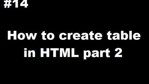Create Table In Webpage With HTML Tag|Complete website Tutorials for Beginners in Hindi/Urdu Part-14