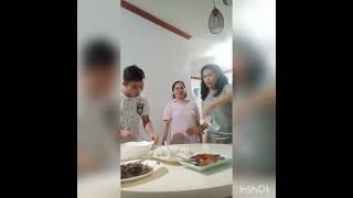 Flip Bottle Challenge Eating Chili Shrimp And Chicken Feet....