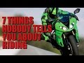 7 Things Nobody Tells You About Riding Motorcycles