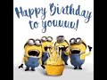 happy birthday minions