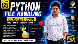 Lecture 65 | Python OS Module Advanced | Manage Files & Folders Like a Pro |File System Organization