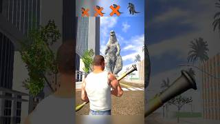 SmallGodzilla, MediumGodzilla, Big Godzilla,MonsterGodzilla🆚 RPG gun one bullet challenge 🤯 #shorts screenshot 1