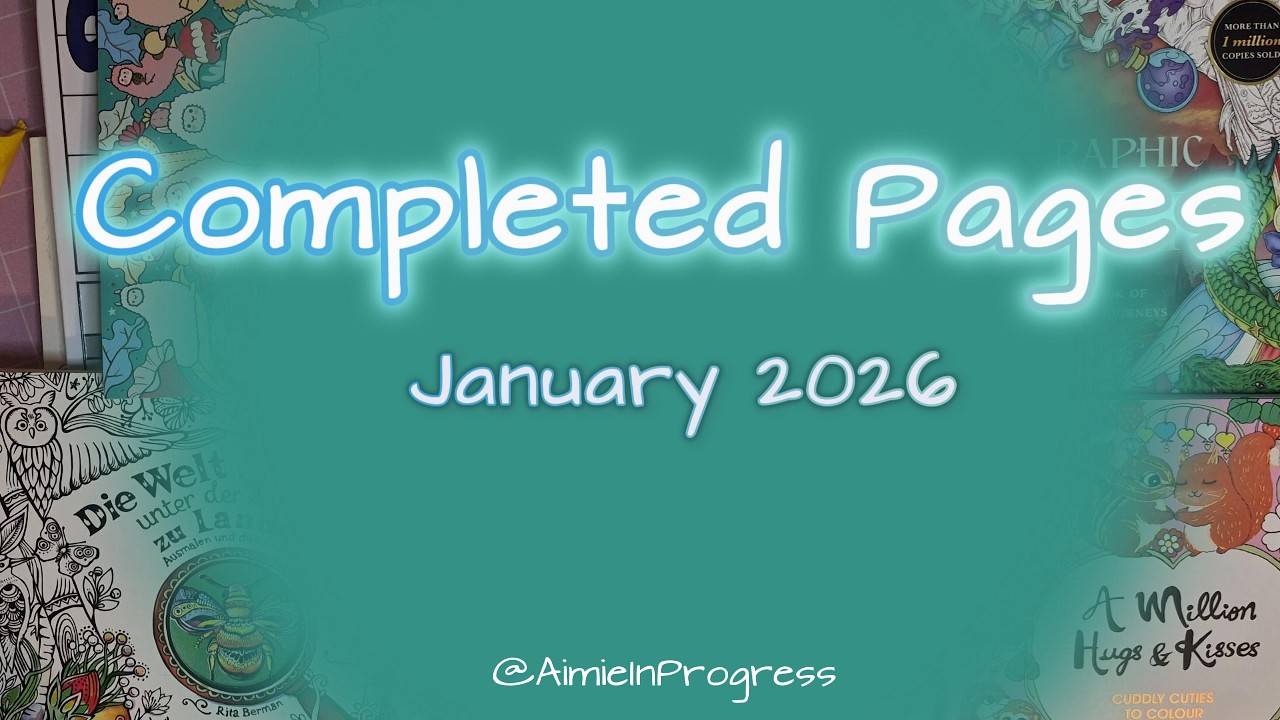 Completed Colouring Pages - January 2026