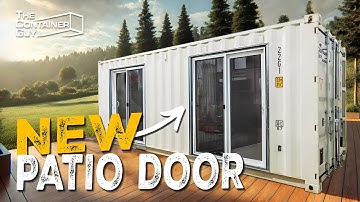 NEW Patio Door Frame for Shipping Containers + Mineral Wool Insulating YOUR Modification