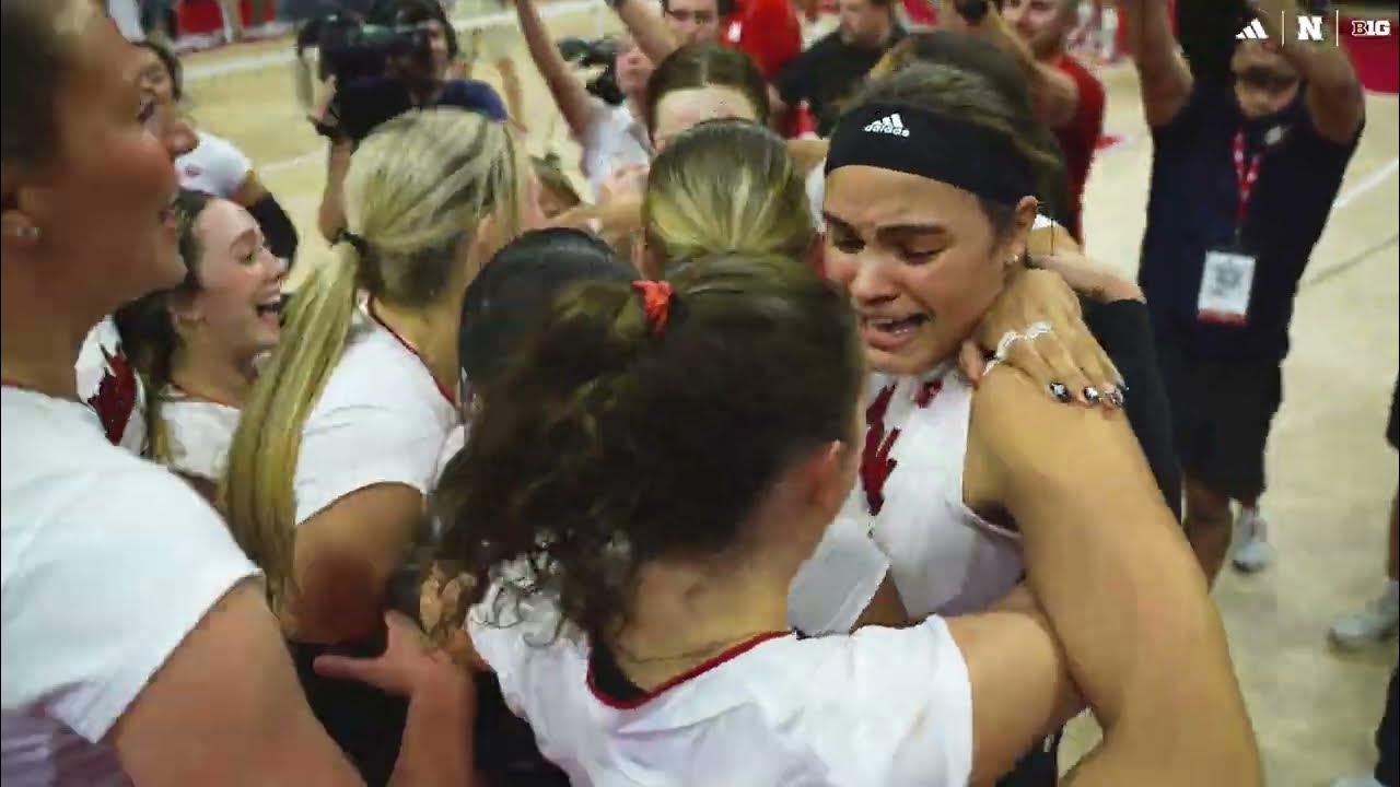 Nebraska vs. Wisconsin Final Point Call Nebraska Volleyball YouTube