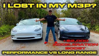 THIS IS LUDICROUS! * Tesla Model 3 Long Range with $2,000 Boost Upgrade vs Model 3 Performance