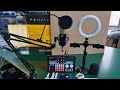 DJ18 KIT COMPLET MICROPHONE CARTE SONG RING LIGHT LIVE TIKTOK VIDEO YOUTUBE