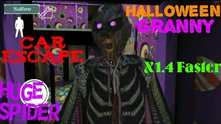 Halloween Granny Full Gameplay| Car Escape| Granny's Pet Spider Is Huge| x1.4 Faster| screenshot 3
