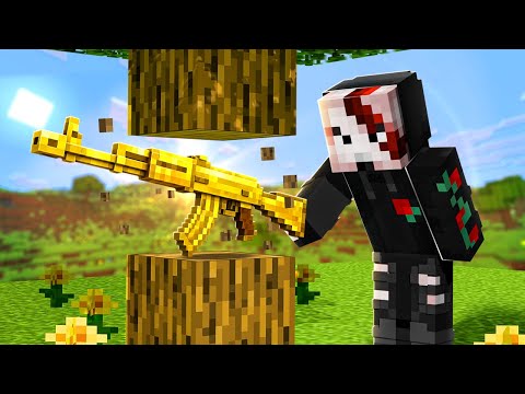 Minecraft, but the blocks drop weapons!