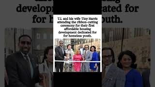 T.I. & Wife Slice Ribbon on 1st Affordable Housing Development 🏠🥳#shorts