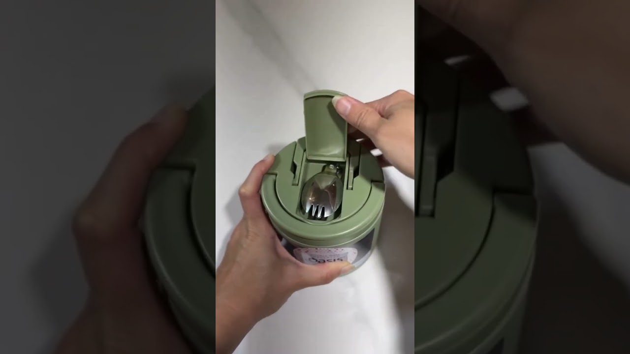 Oasis Insulated Food Jar 550ml - Olive Green