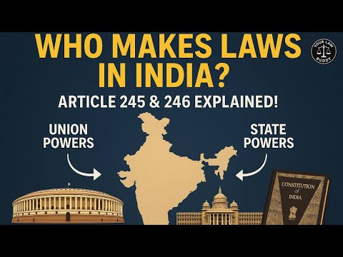 Article 245 246 Explained Union Vs State Law Making Powers Indian Constitution 