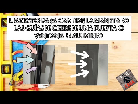 Maneta presión para puertas de aluminio