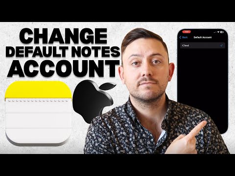 How to Change the Default Account for Notes on iPhone (Apple Notes Settings Tutorial)