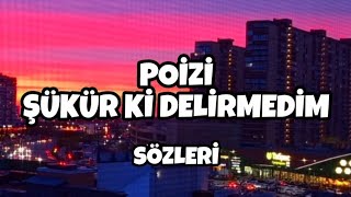 Poi̇zi̇ - Şükür Ki̇ Deli̇rmedi̇m 
